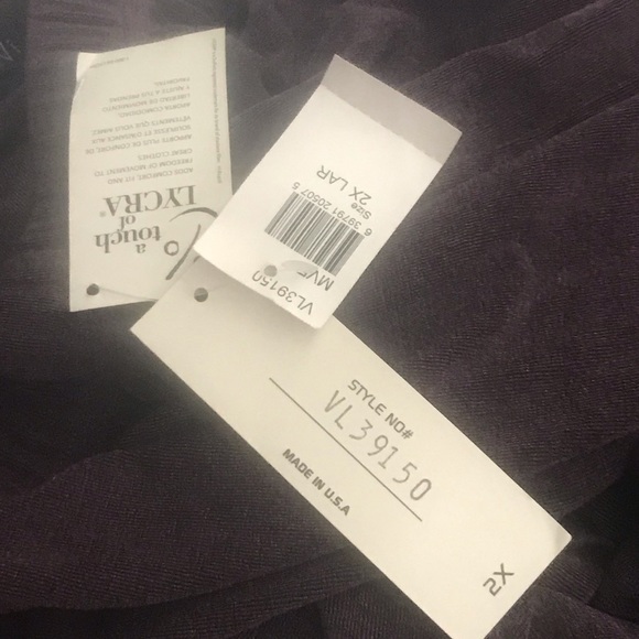 New Vikki Vi Purple Pants 2X Nordstrom made in USA - Picture 4 of 16